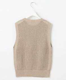 23区 【SLOW/洗える】メッシュニット ベスト