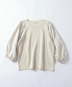 自由区 S ハイツイストコットンアセテートデザイン プルオーバー