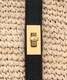 23区 VIOLAd'ORO ラフィア ビッグ トートバッグ