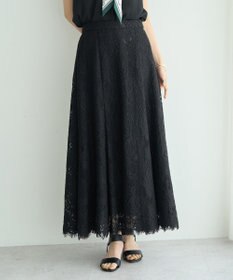 YECCA VECCA スカラップレースマーメイドスカート