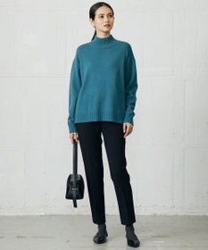 自由区 L 【19号サイズまで展開】TRギャバ裏起毛テーパード パンツ