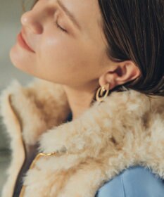 YECCA VECCA カーリーファーZIPジレ