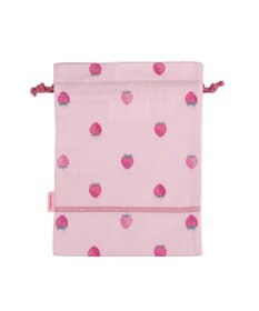 Mother garden マザーガーデン 野いちご 巾着 小《レトロストロベリー柄》