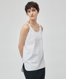 BEIGE， 【洗える】BROIS / コットンシャツテールタンクトップ