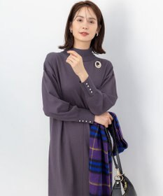 組曲 【WEB限定】スムースストレッチニット ワンピース