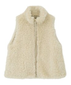 YECCA VECCA カーリーファーZIPジレ