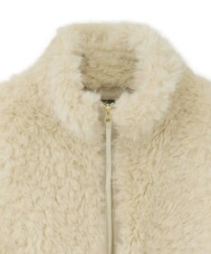 YECCA VECCA カーリーファーZIPジレ