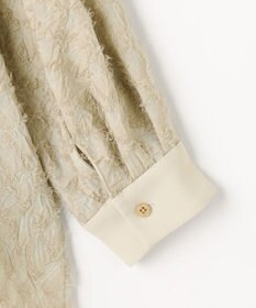 自由区 【セットアップ対応】ワッシャーカットジャカード ブラウス