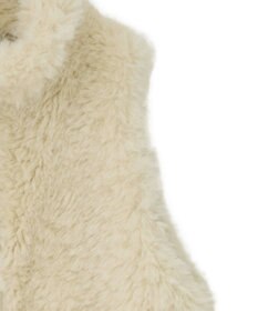 YECCA VECCA カーリーファーZIPジレ