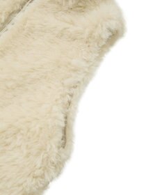 YECCA VECCA カーリーファーZIPジレ