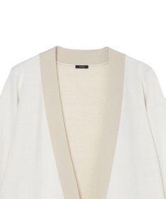 JOSEPH ウールシルクバイカラー　カーディガン