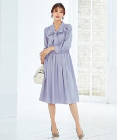 Tiaclasse 【洗える】リボンボウタイワンピース