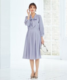 Tiaclasse 【洗える】リボンボウタイワンピース