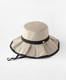 TOCCA 【UV99%以上カット・吸水速乾・抗菌防臭・洗える・サイズ調整可・強撥水】FRILL RAIN HAT レインハット