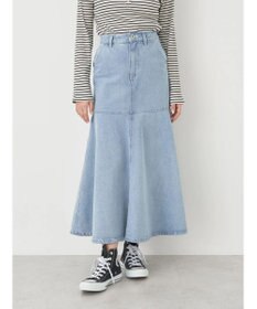 earth music&ecology ペプラムマーメイドデニムスカート