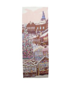 MOONBAT Hanato(ハナト) シルクウールストール クリスマスマーケット／幅60cm