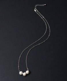 WEGO M立体モチーフ3連ネックレス