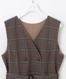 ANY SIS 【美人百花10月号掲載】リバーシブルチェックラップ ワンピース