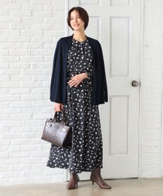 自由区 【セットアップ対応・洗える】ドットプリント スカート