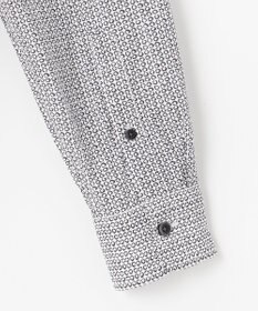 JOSEPH ABBOUD 【オーガニックコットン】リヨセルリネンプリント シャツ