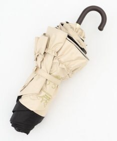 TOCCA 【晴雨兼用・UVカット100%生地】LOGO FRILL UMBRELLA 折り畳み傘 収納バッグ付き