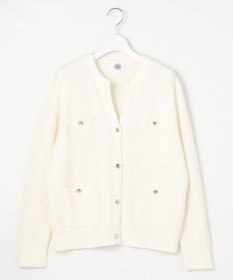 J.PRESS LADIES L 【洗える】DAILY TWEED ニット アウター