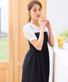 Feroux 【洗える】レーシージャガード カットソー