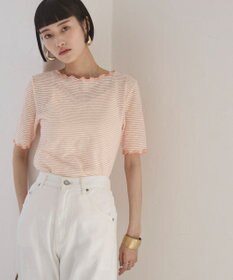 WEGO 【ANGIE VINTAGE】シアーボーダーメロウトップス