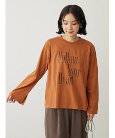 Green Parks ・Ｐｅｔｉｔ　Ｆｌｅｕｒ　ロゴｐｔフレアスリーブロンＴ