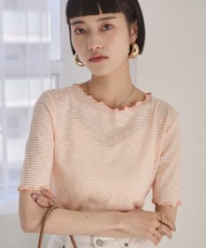 WEGO 【ANGIE VINTAGE】シアーボーダーメロウトップス