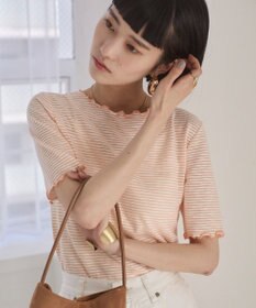 WEGO 【ANGIE VINTAGE】シアーボーダーメロウトップス