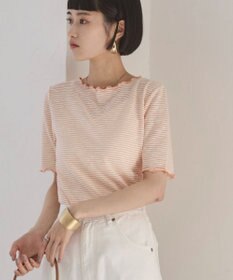 WEGO 【ANGIE VINTAGE】シアーボーダーメロウトップス