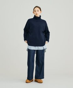 J.PRESS YORK STREET 【WOMEN】ウールカシミヤ タートルニット