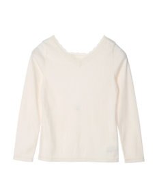 earth music&ecology 前後２ＷＡＹ襟レースプルオーバー