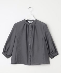 J.PRESS LADIES 【洗える】シアーブライトローン バンドカラー ブラウス