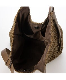 UNBILLION カシュカシュ cachecache / ベルトハンドルクロッシェトート カゴバッグ