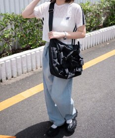 WEGO リボンデザインBIGショルダー