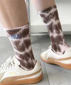 WEGO 刺繍ロゴタイダイソックス