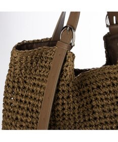 UNBILLION カシュカシュ cachecache / ベルトハンドルクロッシェトート カゴバッグ