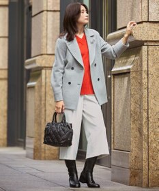 J.PRESS LADIES L 【WEB限定カラーあり・洗える】ツムギート flannel ワイド クロップド パンツ