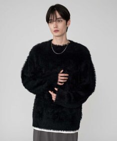 WEGO 【2025秋冬新作/ユニセックス着用ITEM/MLサイズ展開】フェザーニットプルオーバー