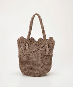 TOPKAPI 【TREASURE TOPKAPI】フラワーモチーフ ペーパー トートバッグ