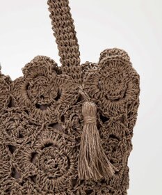 TOPKAPI 【TREASURE TOPKAPI】フラワーモチーフ ペーパー トートバッグ