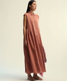 23区 【GOLD LABEL】ノーザンリネン ハシゴレース シャツワンピース