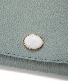 TOPKAPI 【TOPKAPI】gemdrops ジェムドロップ ミニエンボスレザー 天然石 長財布