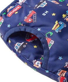 MIKI HOUSE HOT BISCUITS 【80-120cm】 裏ボアフリース リバーシブル総柄ベスト