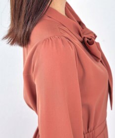 Tiaclasse 【洗える】リボンボウタイワンピース