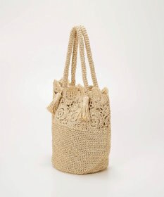 TOPKAPI 【TREASURE TOPKAPI】フラワーモチーフ ペーパー トートバッグ