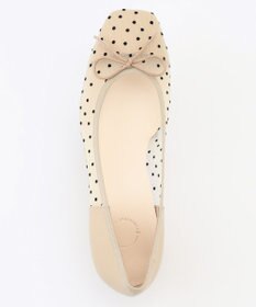 組曲 【WEB限定・低反発】チュールバレエパンプス