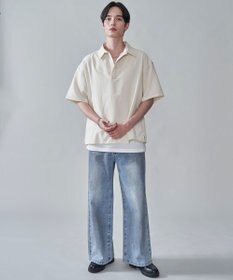 WEGO リネンライクスキッパーシャツ（SS）